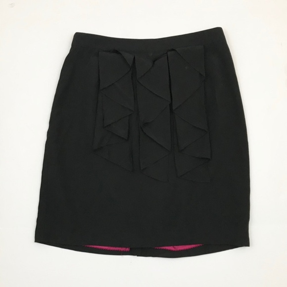 Anthropologie Black Odille Pencil Skirt